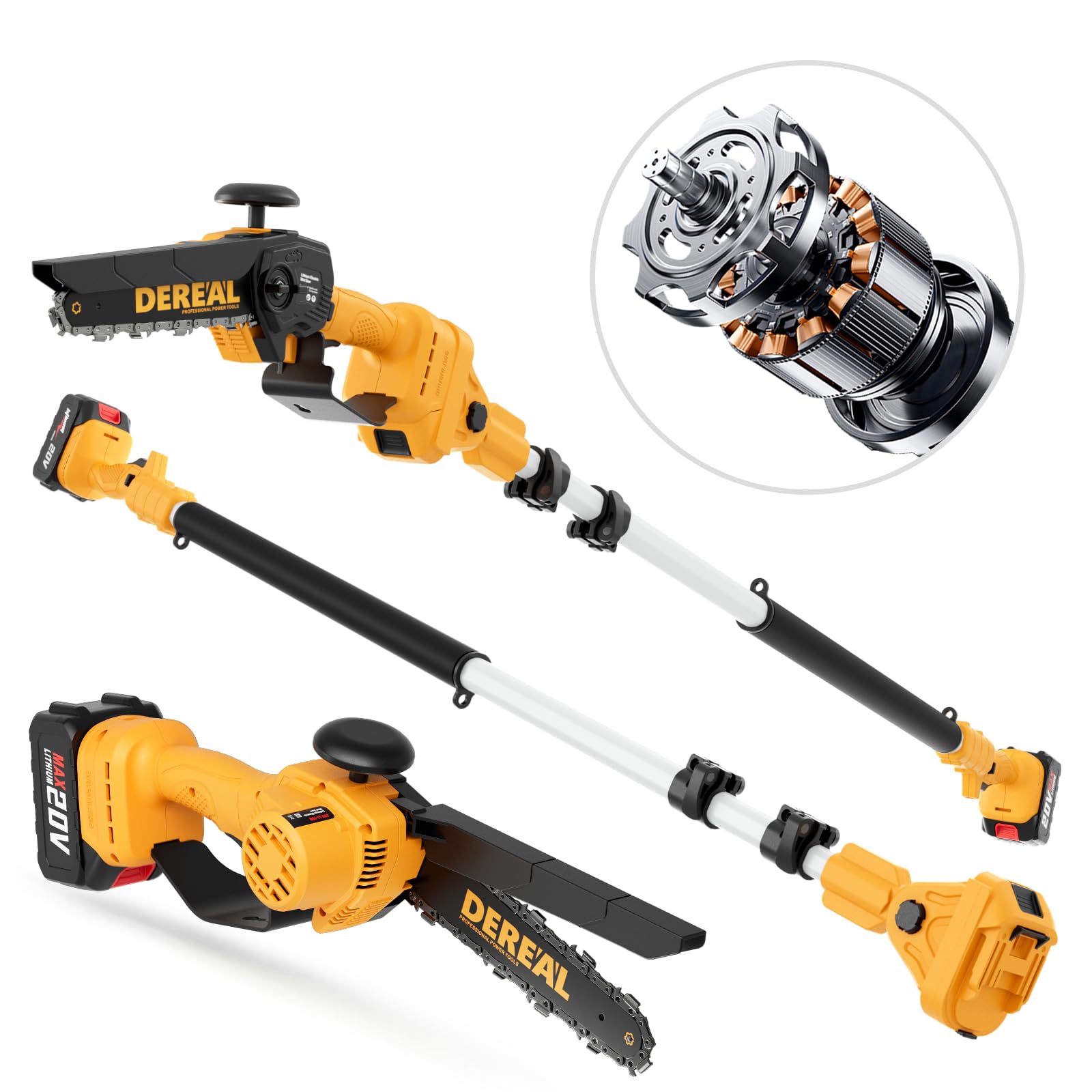 Amazon.com: 2-in-1 Brushless Pole Saw & Cordless Chainsaw, 8
